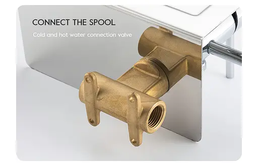 Гігієнічний душ з поличкою + тримач паперу 35 Frap 1/10, Хром F7516 - фото 6