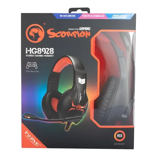 Навушники Marvo HG8928 Black-Red (HG8928) - фото 4