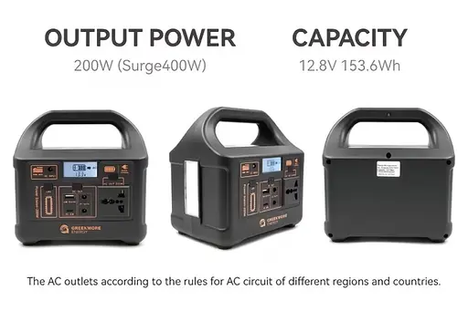 Портативная электростанция 200 Вт - аккумулятор LiFePO4, с функцией ИБП, розеткой 220 В, быстрой зарядкой PD - фото 16