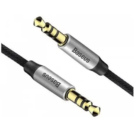 Кабель AUX Baseus Yiven Audio Cable M30 1.5 м черный (CAM30-CS1) - фото 1
