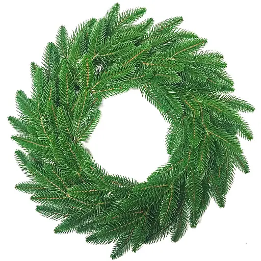 Венок хвойный Hvoya Classic литой светло-зеленый 40 см