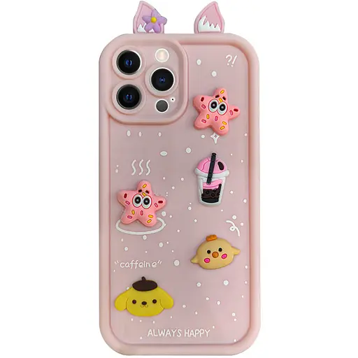 Чохол Epik TPU Toys Case with Ears для Apple iPhone 13 Pro Max 6.7 Light Pink