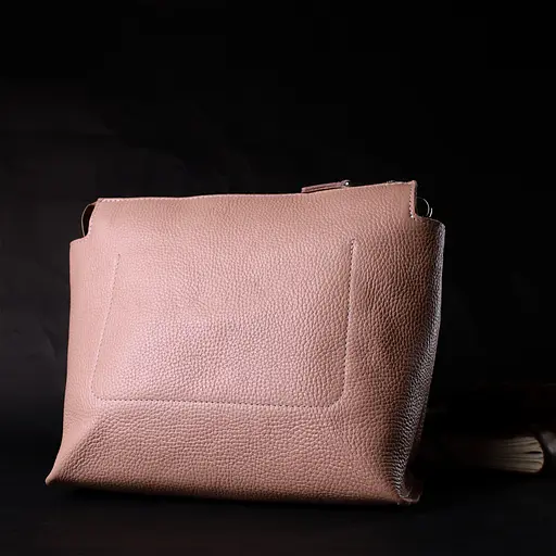 Кожаная женская сумка Grande Pelle 26х22х13 см sum0023604 - фото 8