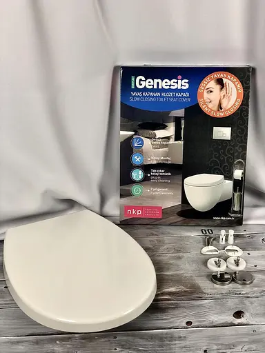 Сидения для унитаза Genesis NKP 0401 Soft Close+Quick Release дюропласт 30412  - фото 2