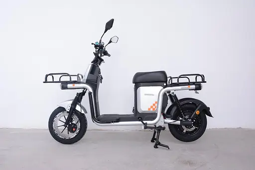 Електроскутер Вантажний з двома великими багажниками Crosser SUPER MAX 1200W | 60V30AH Li-Fe | USB зарядка Сірий  - фото 2