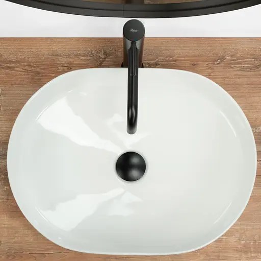 Умивальник Rea Nadia 50 накладний білий REA-U6563, Білий - фото 4