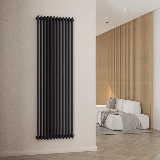 Радіатор дизайнерський Ideale Viola 13 12/1800/560 чорний, Чорний - фото 3