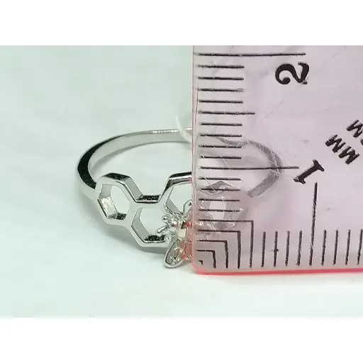 Серебряное кольцо Silvex 925 Пчелка. Артикул К2/1120 16 - фото 5