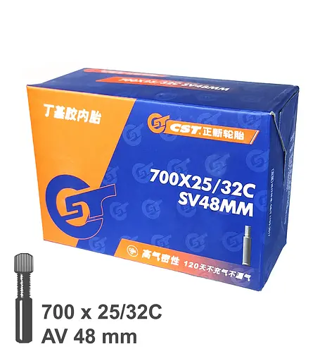 Камера велосипедна CST 28 (700x25/32C) AV 48 мм (G0001789) - фото 2