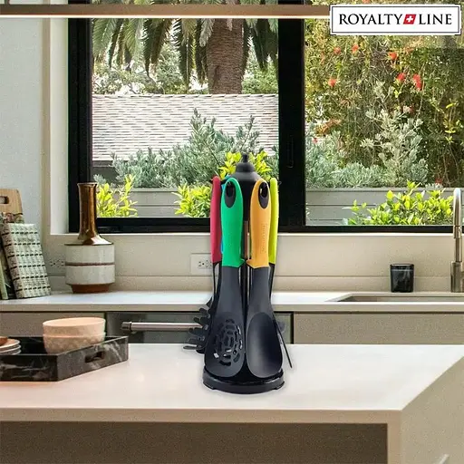 Набор лопаток на подставке Royalty Line RL-NU6S с антипригарным покрытием 6 шт. - фото 5
