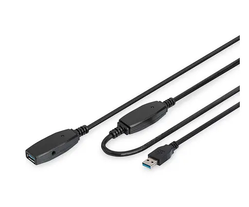 Активний подовжувач USB 3.0 AM/AF з чіпом Digitus DA73107 20 м