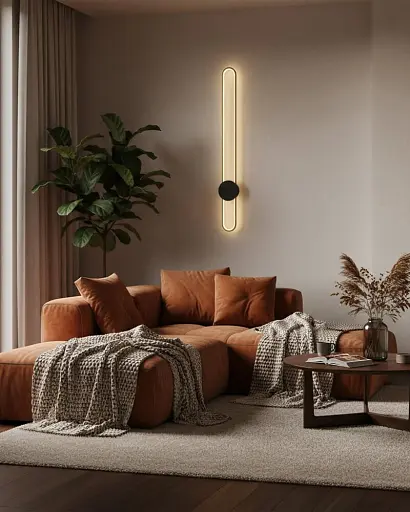 Бра, настінний світильник Goldlux 333933 Florentyna LED 1x24W 4000K 3000Lm IP20 Золотистий - фото 2