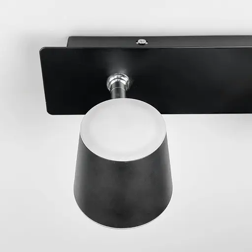 Черное LED бра с двумя регулирующими точками света 32х14 см Line F Арт. 8358/2 BK - фото 4