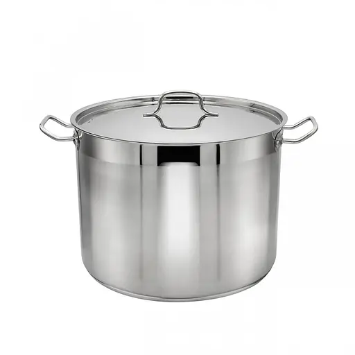 Каструля із нержавіючої сталі з кришкою 22 л Zauberg Сірий u87114 - фото 3