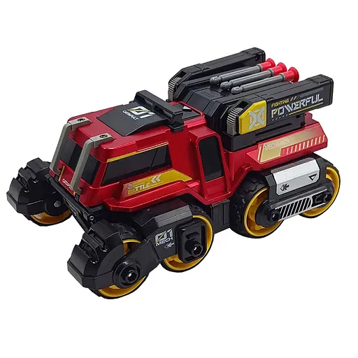 Дитяча машинка "Max catapilt car 3 в 1" MY66-M1223(Red) стріляє патронами на присосках