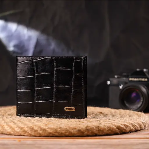 Чоловічий шкіряний гаманець Canpellini 11.5х9.8х1 см acs0025037 - фото 7