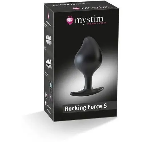 Силіконова анальна пробка Mystim Rocking Force S для електростимулятора діаметр 3.7 см - фото 5