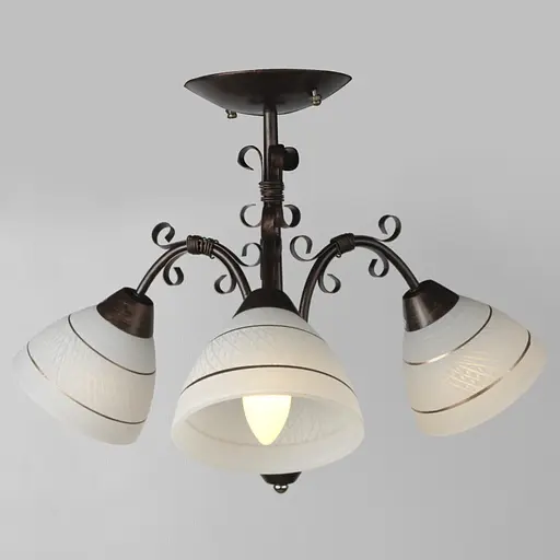 Люстра стельова Brille E27 60W BR (LK-526C/3) - фото 2