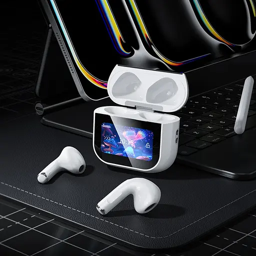 Навушники бездротові Hoco TWS EW82 вкладиші білий - фото 2