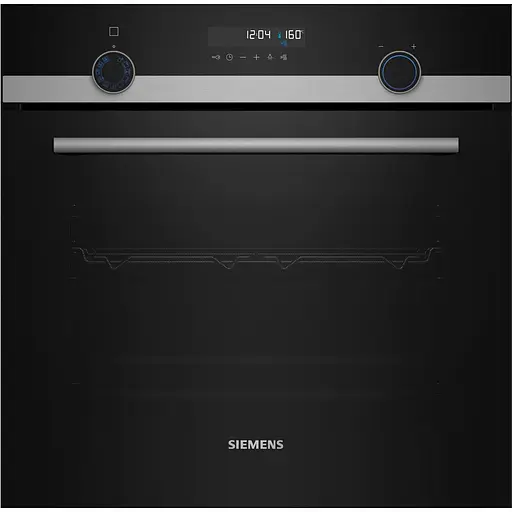 Духовой шкаф электрический Siemens 66 л A дисплей конвекция телескопические направляющие черный