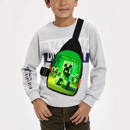 Сумка через плече дитяча Minecraft 29х17 см сумка слінг для хлопчика (02122)