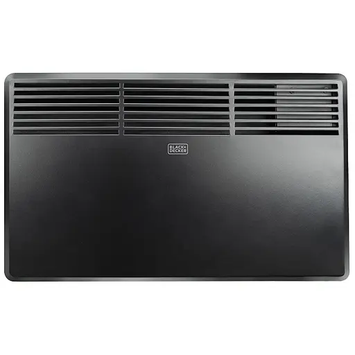 Конвекторний обігрівач BLACK+DECKER 1200 Вт, площа обігріву 12 кв.м., підлговий//настінний, чорний (BXCSH1200E) - фото 1