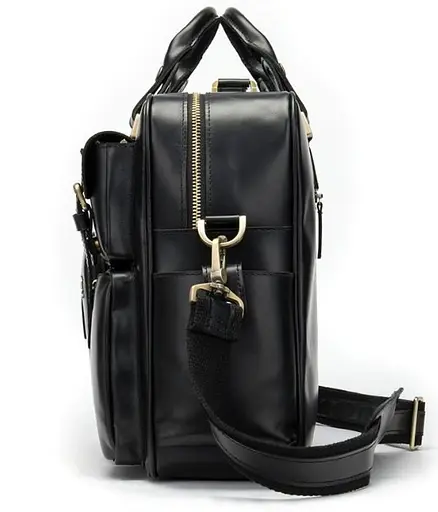 Чоловіча шкіряна сумка Vintage 40х30х9 см sum0012377 - фото 4