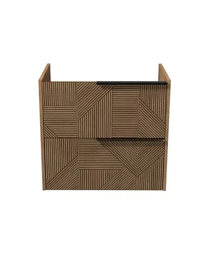 Тумба Мойдодир Cubic 70-A під умивальник дуб обпалений - фото 3