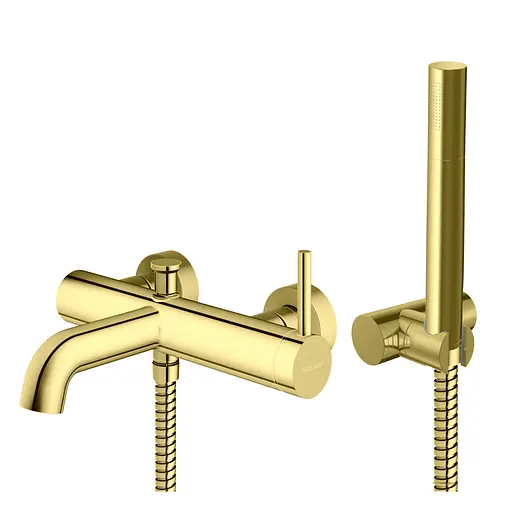 Смеситель для ванны Kohlman Axel gold настенный KPL-QW110AGD Золотой - фото 1
