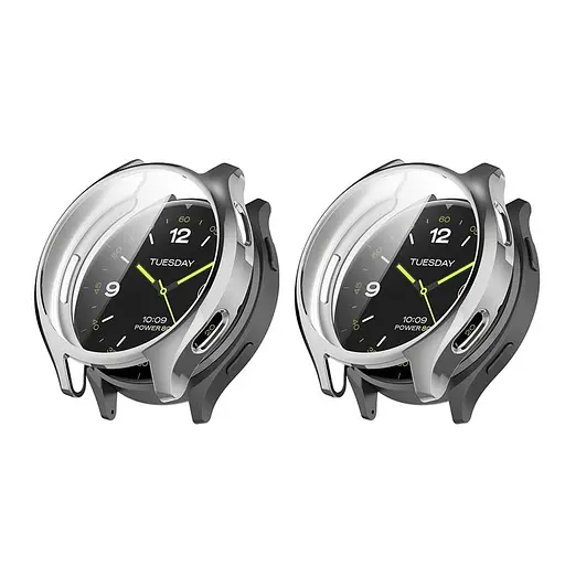 Захисний чохол Tamister для смартгодинника Xiaomi Watch 2 з плівкою сріблястий - фото 6