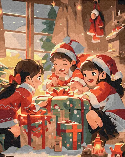 Картина за номерами на підрамнику Brushme Дитяча радість