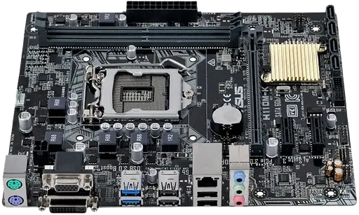 Материнська плата Asus H110M-K LGA 1151v1 (H110M-K) Б/В - фото 1