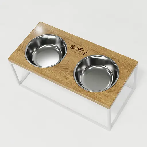 Hollky Base XL20 — миски на підставці для великих собак (2 × 1,8 л) - фото 5