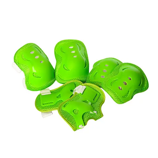 Дитячий набір захисту Bambi MS 0338 для колін, ліктів, зап'ястків Зелений - фото 1