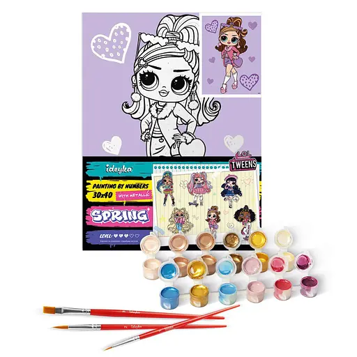 Картина за номерами "L.O.L. Surprise! Tweens Fancy Gurl" Ідейка KHO6284, 30х40 см - фото 2