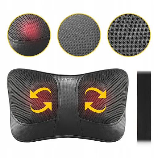 Подушка-масажер 4FIZJO Shiatsu Ultra+ 4FJ0560 Black (P-5907739319173) - фото 3