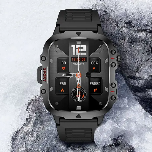 Смарт-часы Lige Smart Expert Nano Rubber 2 ремешки черные (3204) - фото 10
