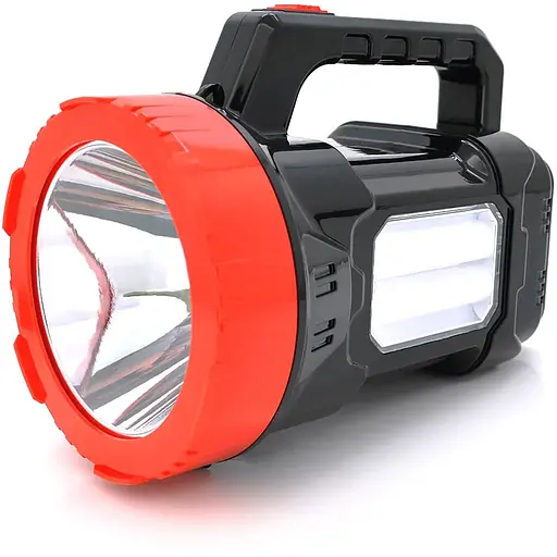 Фонарь поисковый Silver Toss ST-6678, 1LED+14SMD T6, 10W, 1+1 режим, 6000mAh, Black/Red, IP40, кабель 220В, 220х140х170мм, BOX