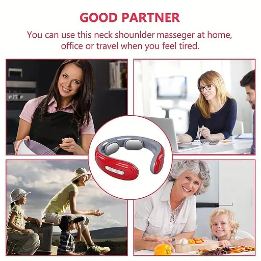 Электрический массажер для шейного отдела позвоночника EMS 6 моделей 9 передач - фото 4