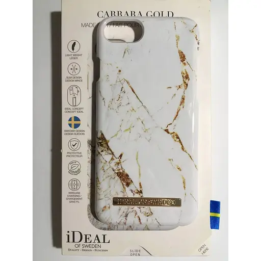 Чехол IDeal of Sweden MagSafe для iPhone 7 8 SE 2020 SE 2022 SE 2 Carrara Gold - фото 5