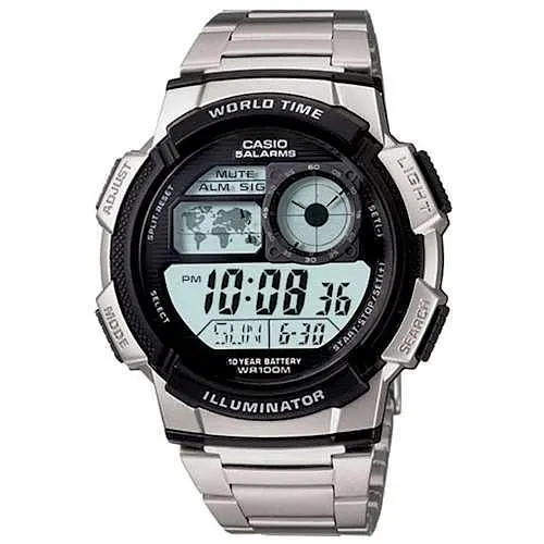Стильные электронные часы мужские наручные японские Оригинал Casio Collection AE-1000WD-1AVEF