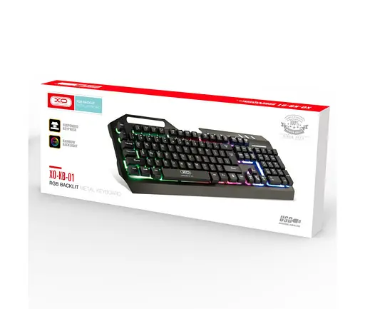 Компьютерная клавиатура XO KB-01 с подсветкой - фото 6