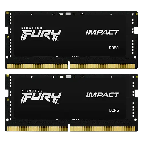 Оперативна пам'ять Kingston Fury 16GB (2x8GB) SODIMM DDR5 4800MHz Impact Black (KF548S38IBK2-16)