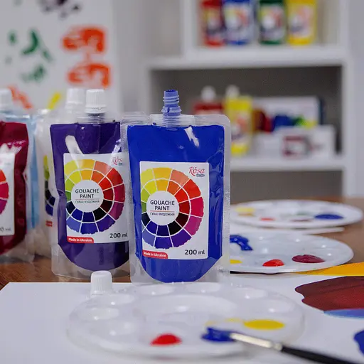 Краска Гуашевая Белила Титановые (901) 200 мл Rosa Studio - фото 3