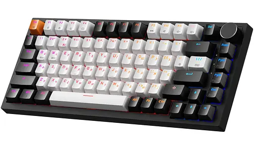 Клавиатура игровая механическая GamePro MK-160-B MAX USB Hot-Swap Outemu Magnetic Switch Black-White - фото 2