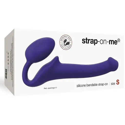 Безремневий страпон Strap-On-Me Violet S повністю регульований діаметр 2.7 см - фото 5