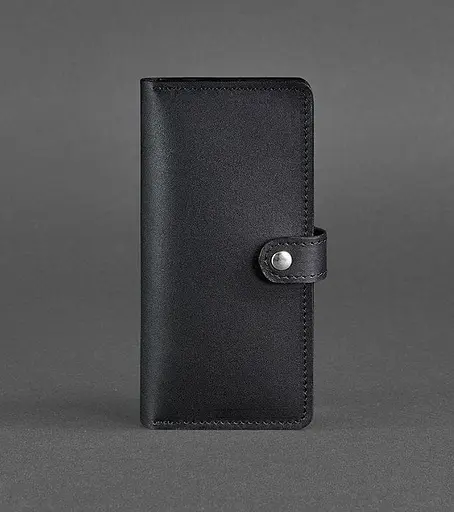 Кожаный портмоне 7.0 черный - фото 1