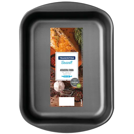 Форма для випікання Tramontina Brasil прямокутна 27.3x20x5.4 см графіт (20051/022) - фото 4