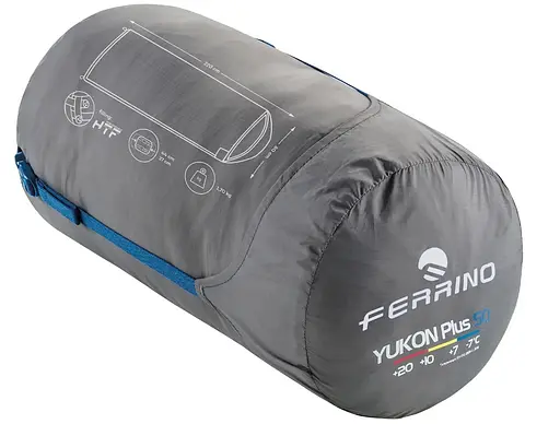 Спальний мішок Ferrino Yukon Plus SQ/+7°C Blue Left (86358NBBS) - фото 2