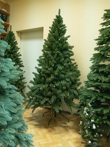 Штучна пухнаста ялинка Карпатська (висота 2.50 м) лита (Зелена) - фото 3